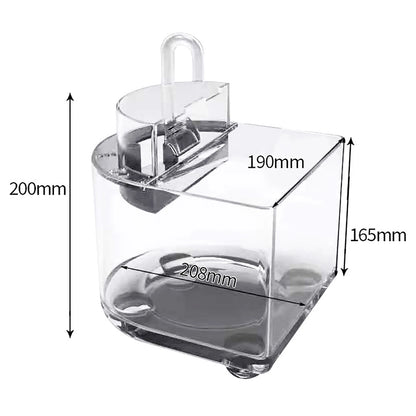 Mini-Tisch-Aquarienset mit Filterdeckel, Wasserpumpe 2,5 W, Tauchpumpe, umweltfreundliches transparentes Aquarium, Heimdekoration
