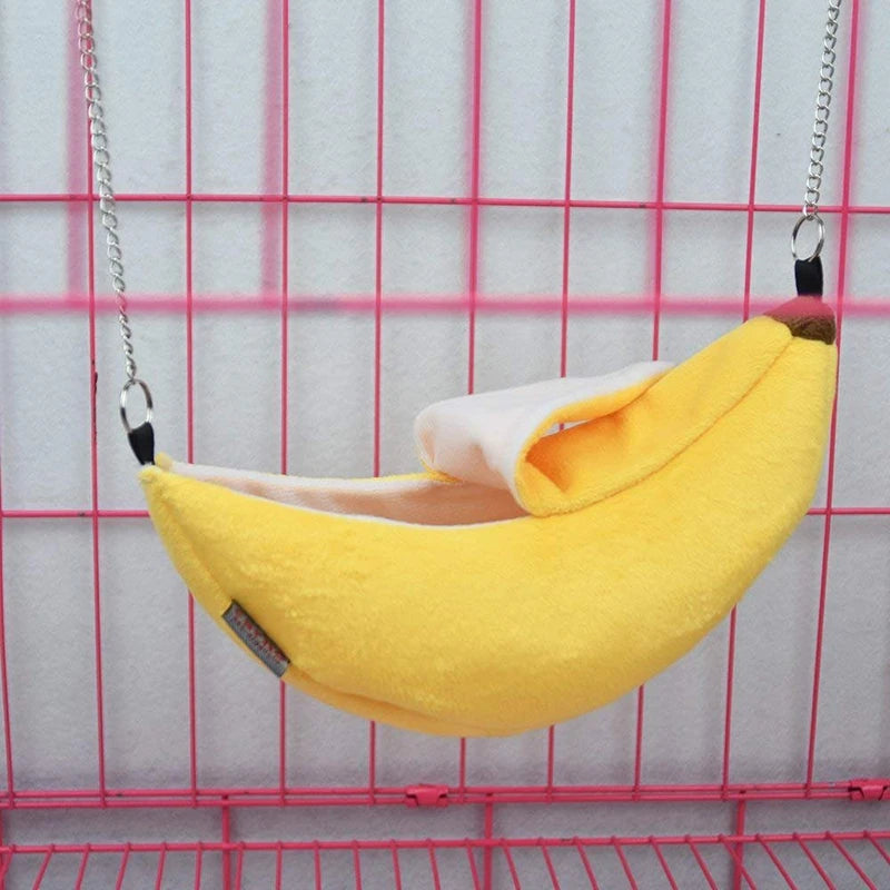 Banane Hamster Bett Kleine Tiere Haus Hängematte für Haustiere Holländisches Schwein Igel Ratte Meerschweinchen Lebensraum Chinchilla Zuckergleiter Spielzeug Kleidung