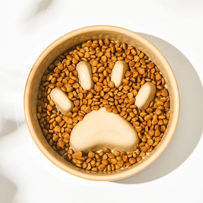 Nuova ciotola per Slow Food ciotola per alimenti in ceramica per cani e gatti ciotola per Slow Food forniture per animali domestici alimentatore antiurto Anti soffocamento
