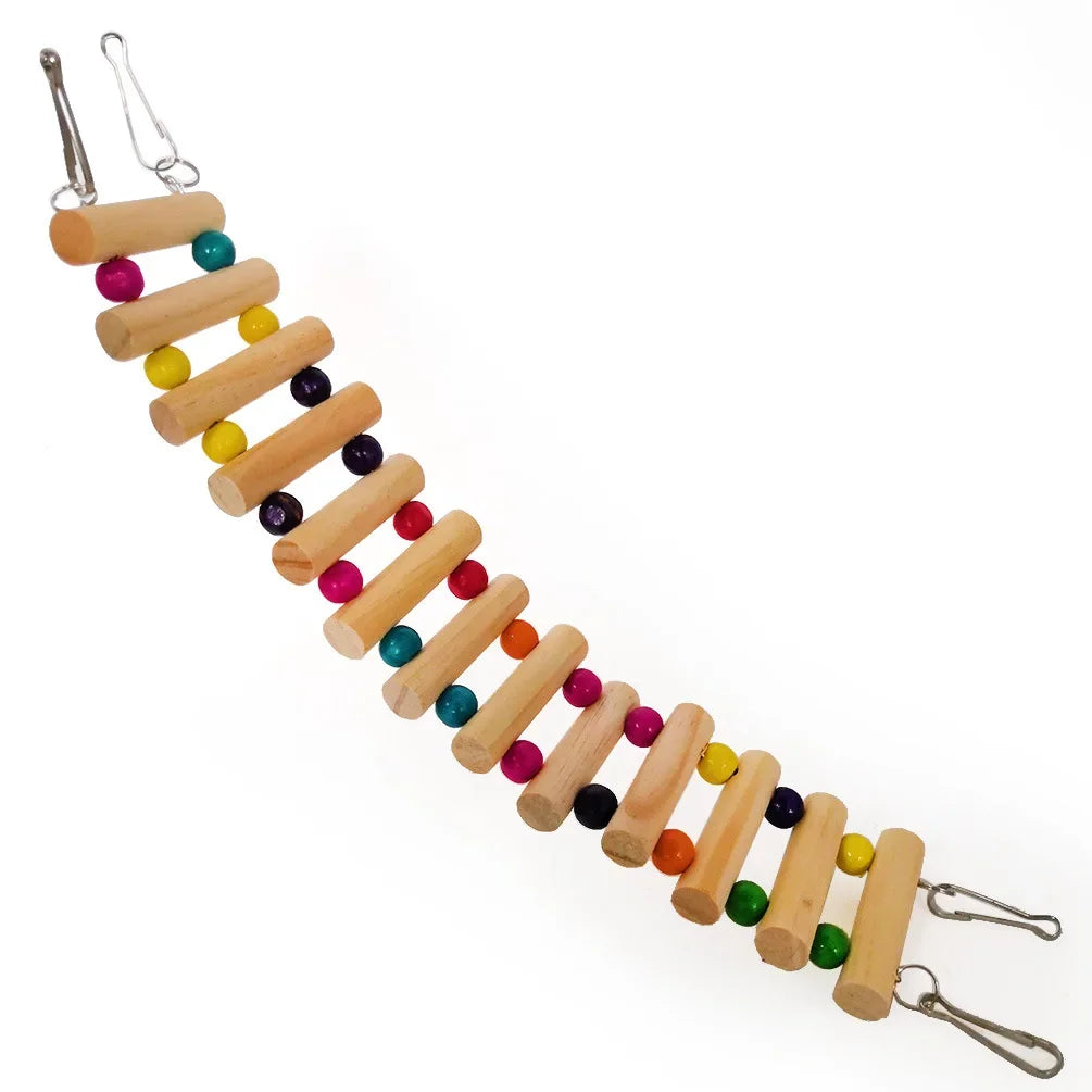 Scale da arrampicata per criceti in legno Pappagallo Gioca a criceti Giocattoli Cavia Chinchilla Altalena Gioca sportiva Giocattoli Piccoli prodotti per animali domestici