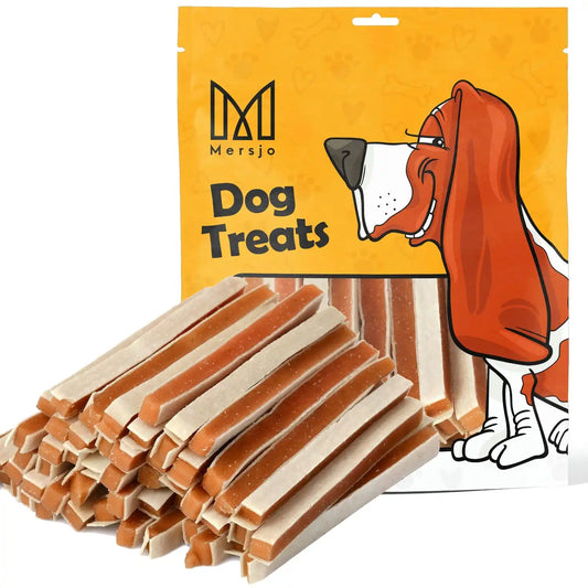 Delicatezza del cane-Sandwich di pollo e merluzzo Mersjo 500g PREMIUM 79% carne carne naturale essiccata sana senza cereali