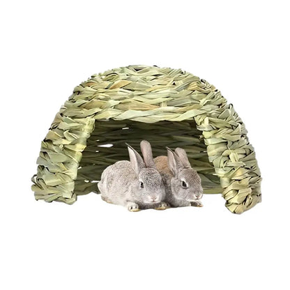 Gras Haus Für Kaninchen Faltbare Betten Meerschweinchen Verstecke Kleintier Spiel Versteck Bett Lebensraum Dekor Heubett Spielhaus Für