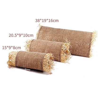Kaninchen Hideaway Spielzeug Gras Stroh Kaninchen Spielzeug Tunnel Hamster Zubehör für Meerschweinchen Chinchilla Frettchen Ratten