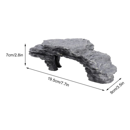 Verstecken Höhle Aquarium Schildkröte Reptil Versteck Habitat Dekoration Ornament Simulation Kletterhöhle Schildkrötenplattform Dekor