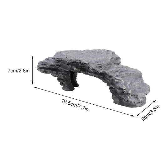 Nascondere grotta acquario tartaruga rettile crogiolo nascondi Habitat decorazione ornamento simulazione arrampicata grotta tartaruga piattaforma Decor