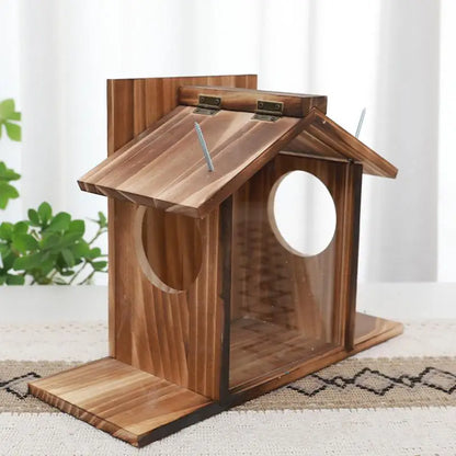 Eichhörnchen-Futterbox, Futterhaus für den Winter im Freien, Eichhörnchenfutterspender, große Futterbox, wasserdichte Tischfutterstation für Eichhörnchen und Vögel