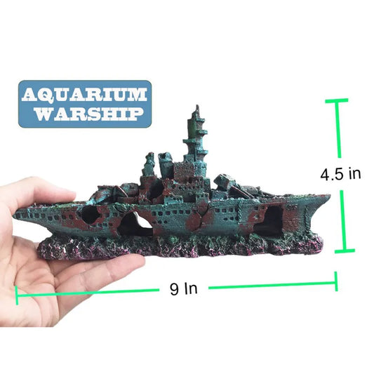Decorazioni per acquario nave pirata