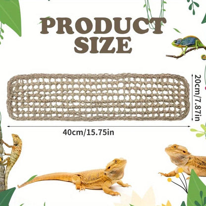 1PC Drago Barbuo Amaca Rettile Lettino per Camaleonte Lucertole Gecko Serpenti Lguana Rettili Geckos Erba Cuscino Pet Letto Altalena