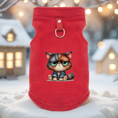 Pullover in pile cani e gatti