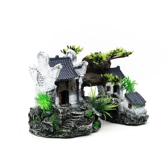 Pagoda decorativa stile antico per acquario