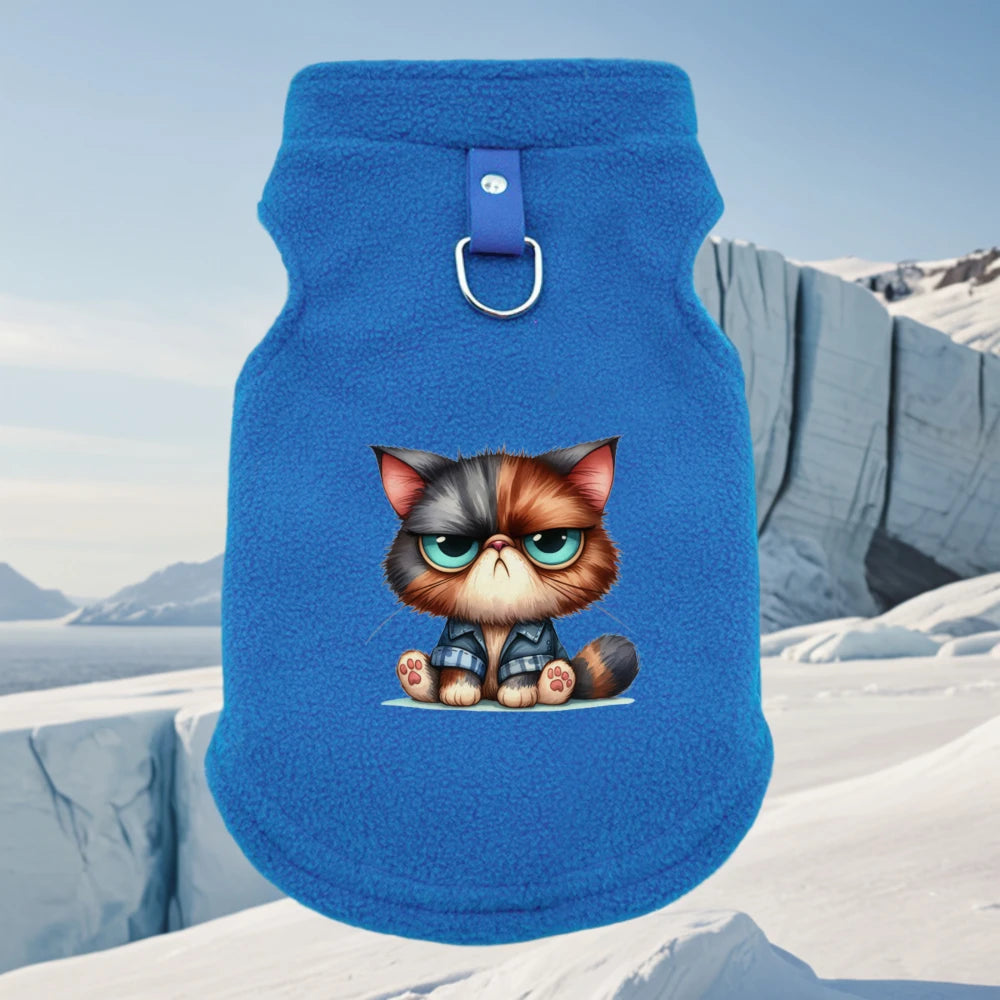 Pullover in pile cani e gatti