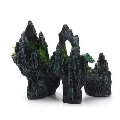 Aquarium Deko Rockery Mountain View Felsen Höhle Stein Baum Aquarium Ornament Dekoration Aquarien Zubehör