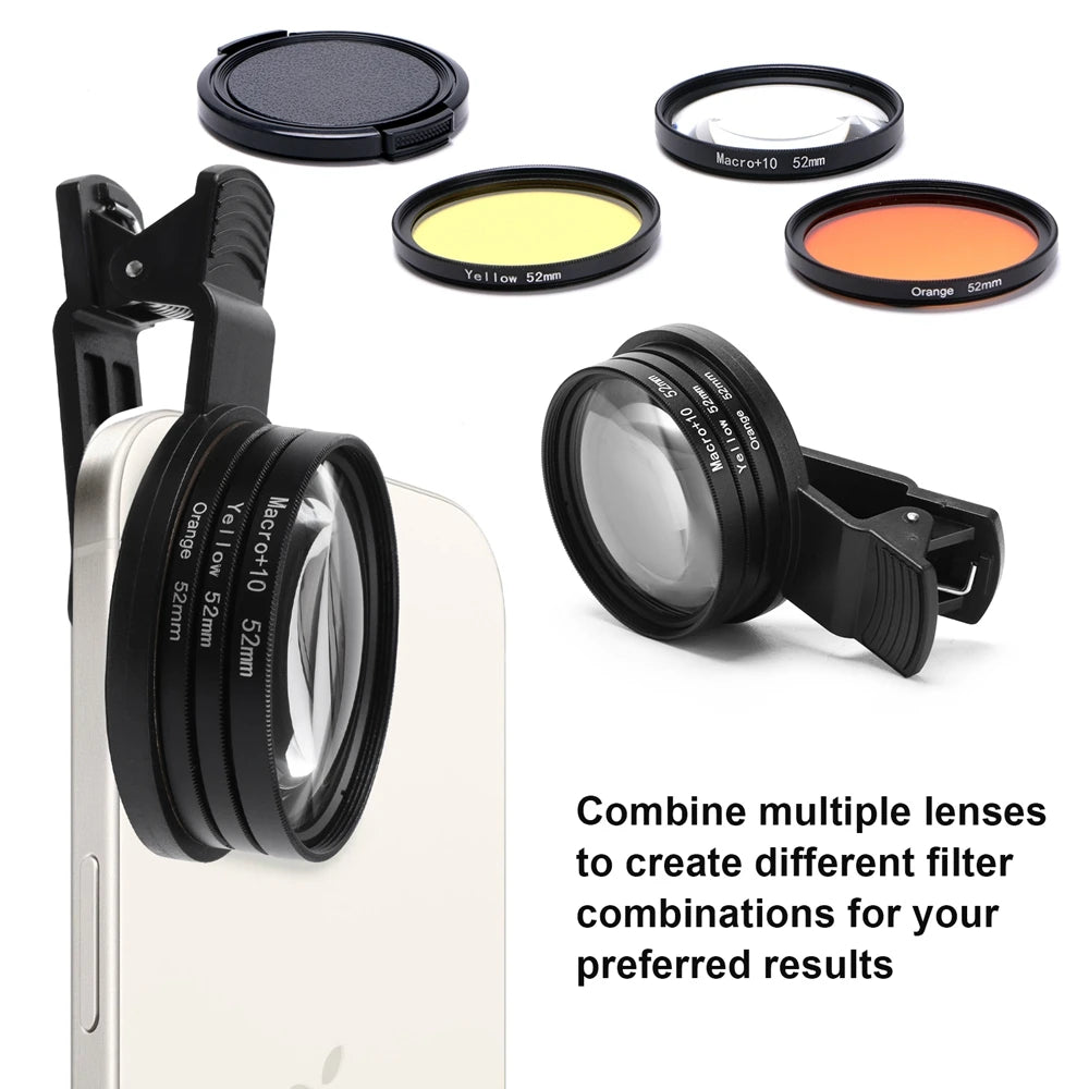 Aquarium Korallenlinsen 52mm Aquarium Salzwasser Meerwasser Riff Iphone Kamera Makrofilter Aquaterrarium