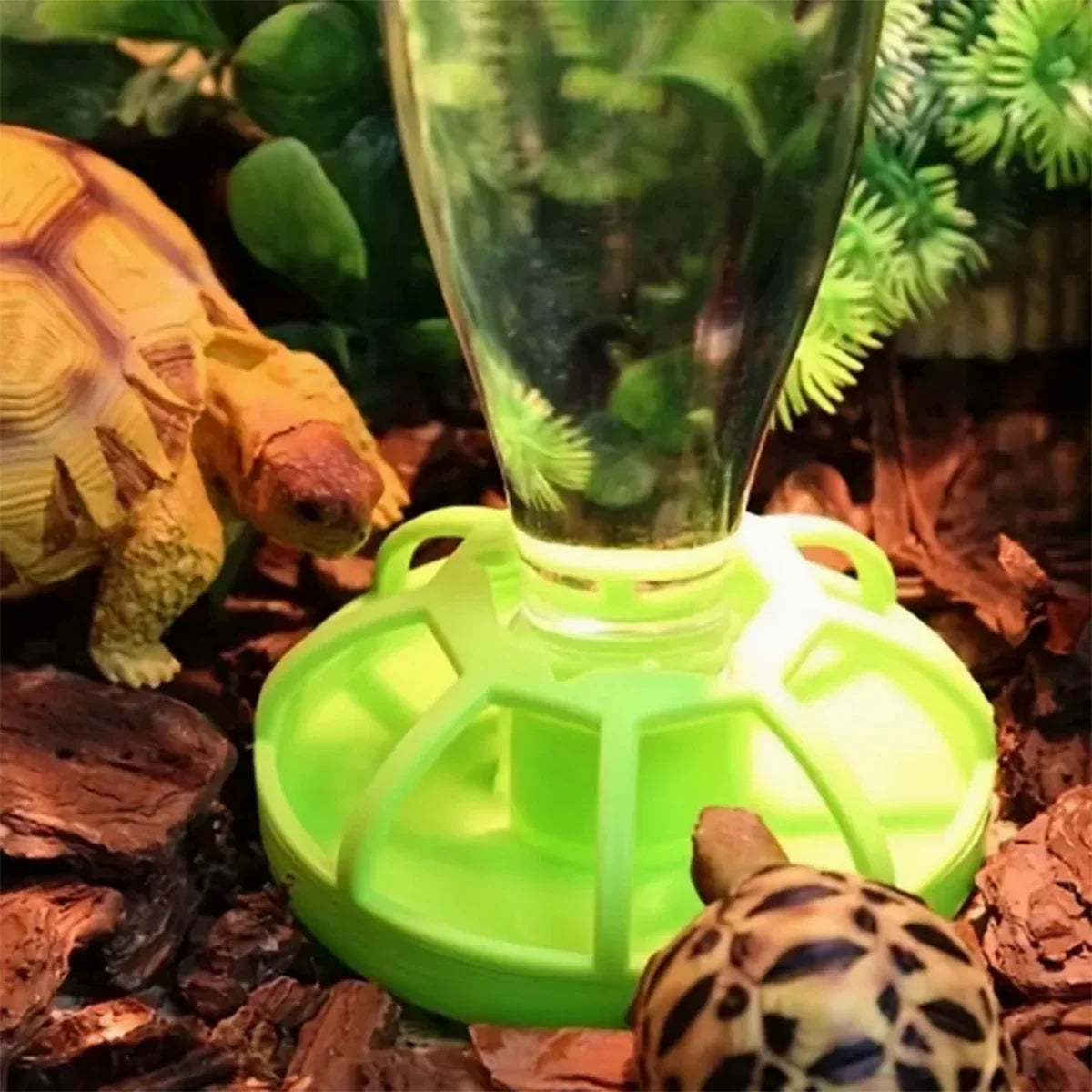 1 Stück Reptilien-Wasserversorgung, automatische Wasserspeicherung, geeignet für Kleintiere, spezifisches Zubehör für kriechende Haustiere zur Flüssigkeitszufuhr