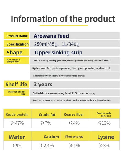Pellet galleggianti per Arowana