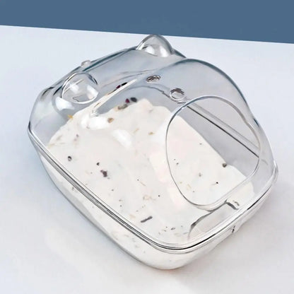Transparente Hamstertoilette