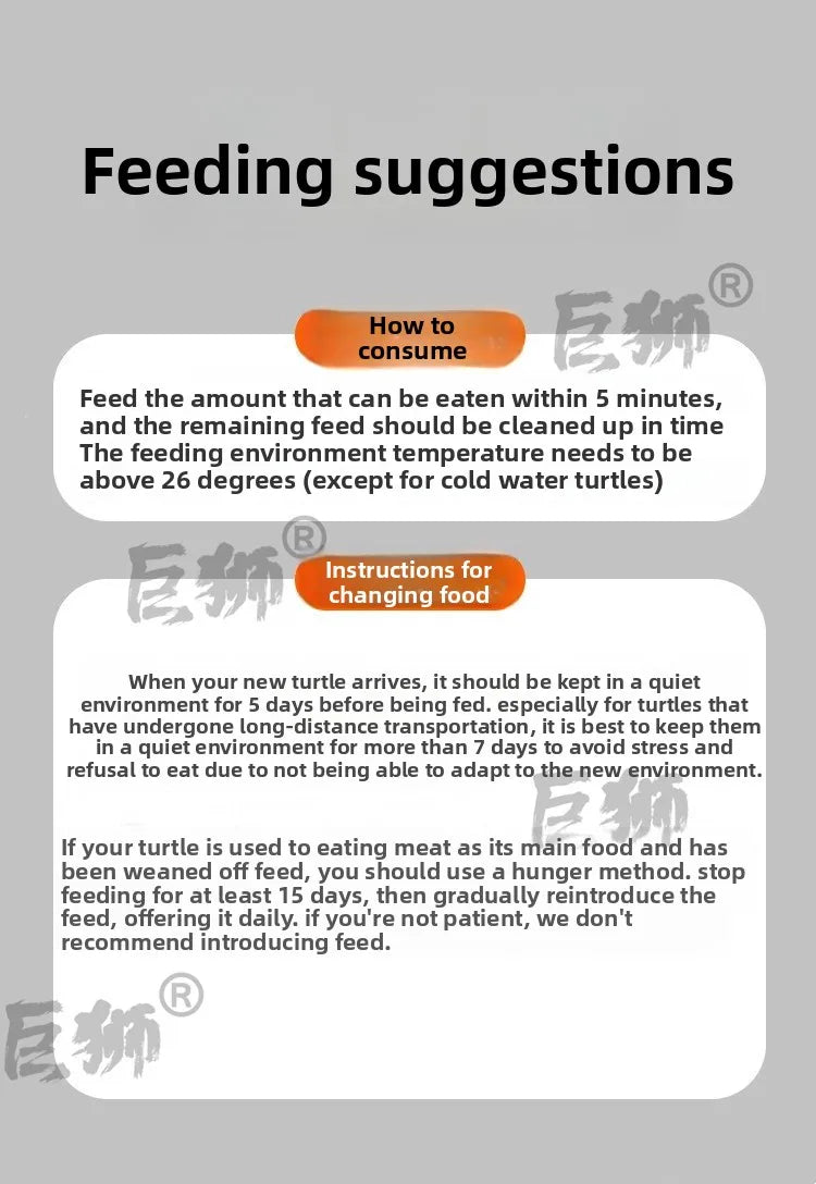 Cibo per tartarughe d'acqua - 160g