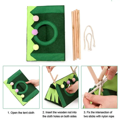 Tenda in feltro per piccoli animali