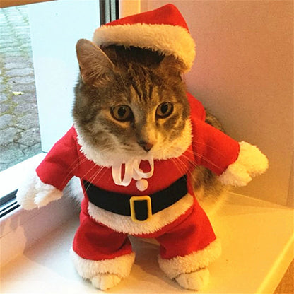 Costume Babbo Natale per gatti e cuccioli