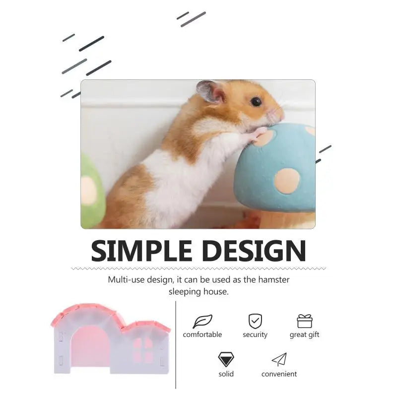 Hamster Labyrinth Haus Kunststoff Hamster Versteck Hamster Großer Meerschweinchen Cottage Hamster Käfig Zubehör Chinchilla klein