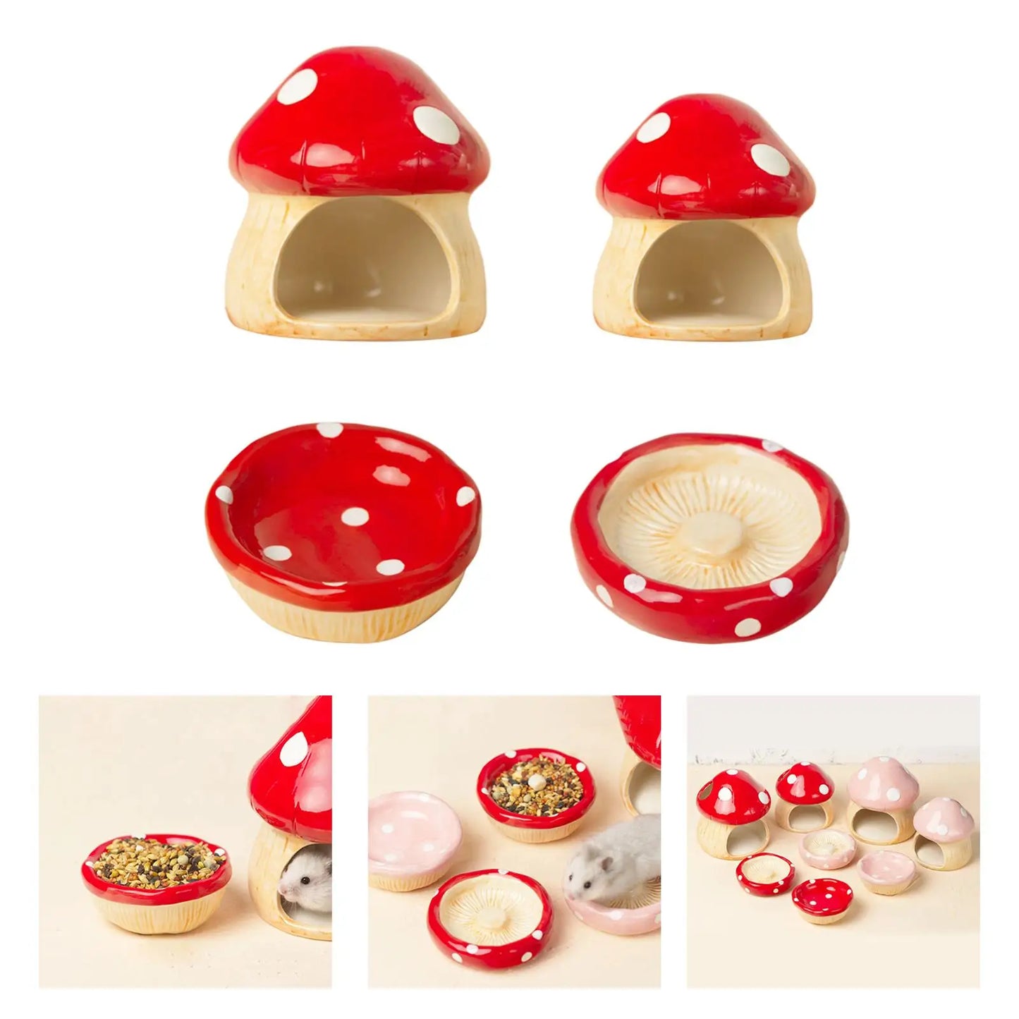 Casetta per criceti in ceramica