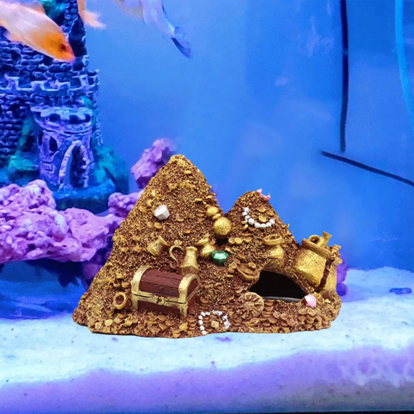 Aquarium Rockery Hideaway Aqua Höhlen Multifunktionale Brücke Ornament Aquarium Dekoration für Tisch Desktop Dekorativ