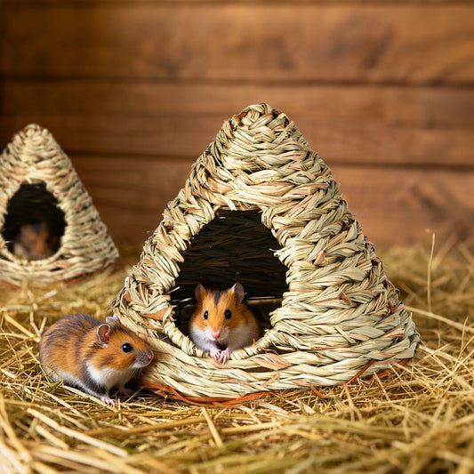 Rifugio in paglia naturale per piccoli animali