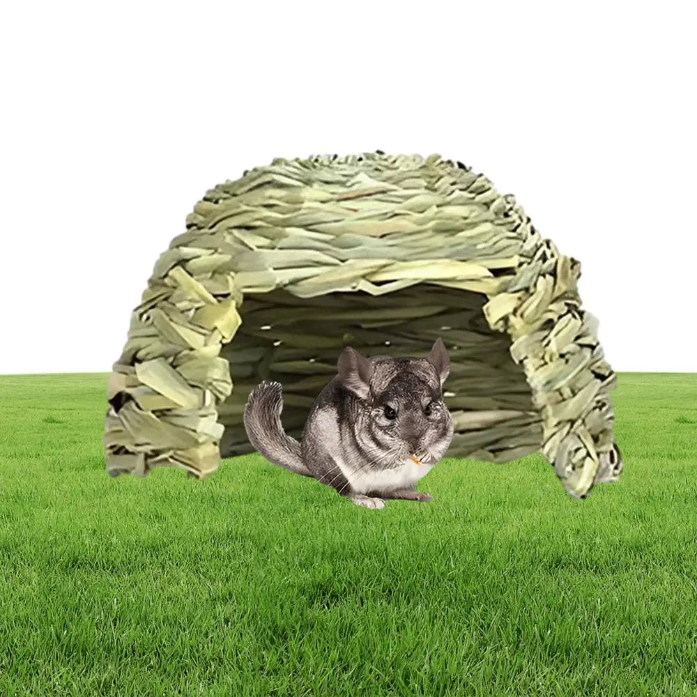Gras Haus Für Kaninchen Faltbare Betten Meerschweinchen Verstecke Kleintier Spiel Versteck Bett Lebensraum Dekor Heubett Spielhaus Für