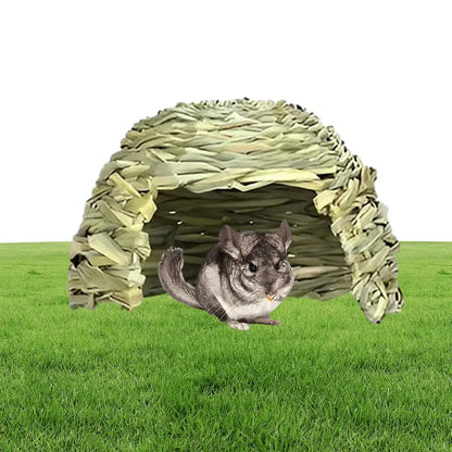 Gras Haus Für Kaninchen Faltbare Betten Meerschweinchen Verstecke Kleintier Spiel Versteck Bett Lebensraum Dekor Heubett Spielhaus Für