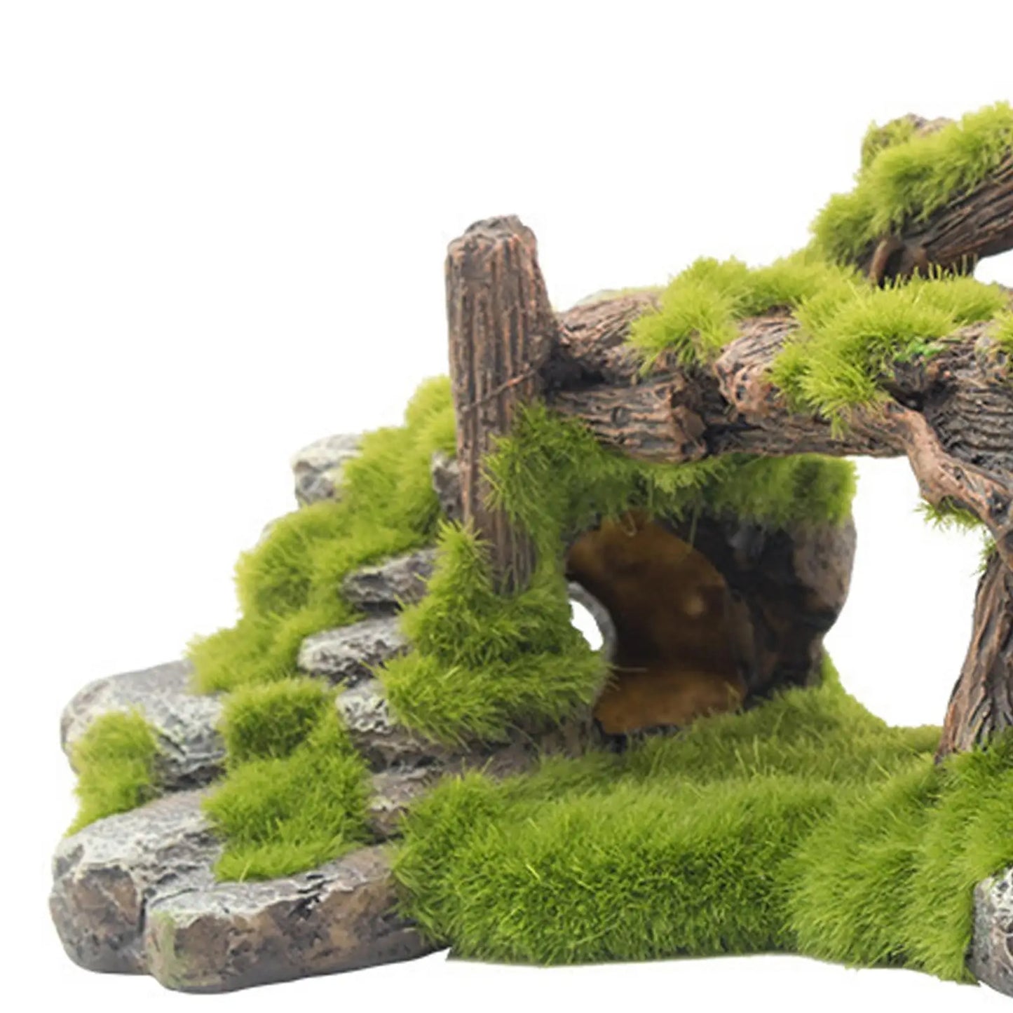 Aquarium Rockery Hideaway Aqua Höhlen Multifunktionale Brücke Ornament Aquarium Dekoration für Tisch Desktop Dekorativ