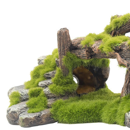 Aquarium Rockery Hideaway Aqua Höhlen Multifunktionale Brücke Ornament Aquarium Dekoration für Tisch Desktop Dekorativ
