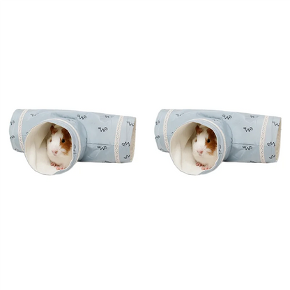 M12K-2X Chinchilla Maiali d'India Tunnel Tubo Riccio Ratti olandesi Criceti Drago barbuto Piccolo animale Letto per animali Giocattolo Blu