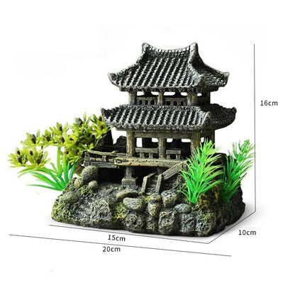 Simulation Dekoration Aquarium Ornament Harz Aquarium Ornament Aquarium Landschaft Aquarium Modell Haus Ornament Aquarium Ornament