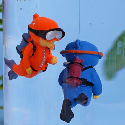 Aquarium Dekorationen Cartoon Mini Taucher Simulierte Meerjungfrau Schwimmende Aquariendekoration Aquarium Anhänger Kiki Aquarium Zubehör