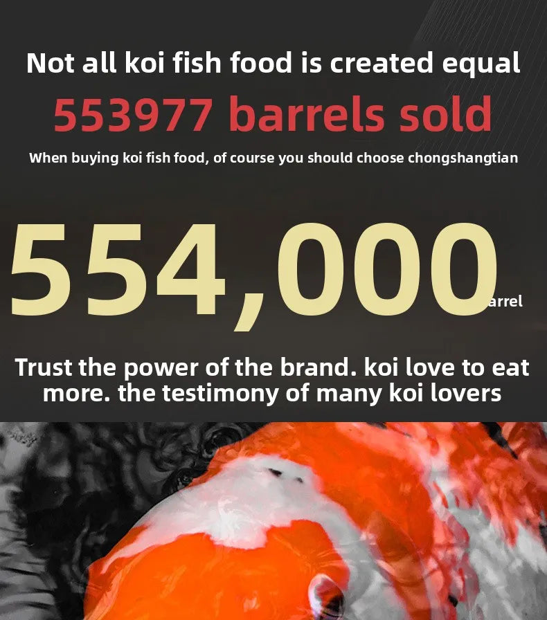 Cibo per carpe Koi, pesci rossi e pesci ornamentali