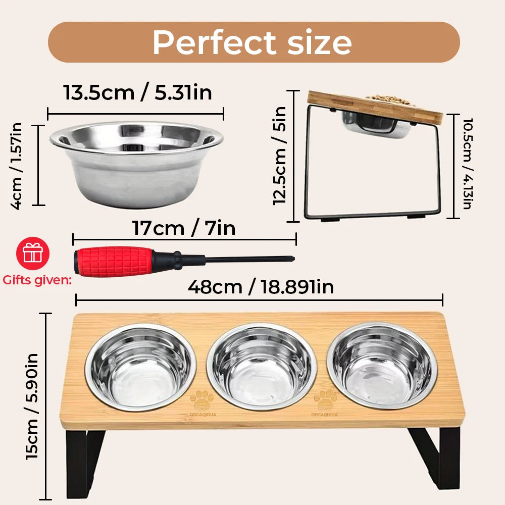 Ciotola multipla inclinata e sospesa