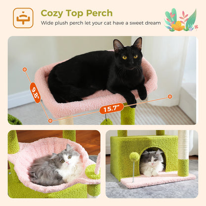 Albero per gatti cactus 4 in 1