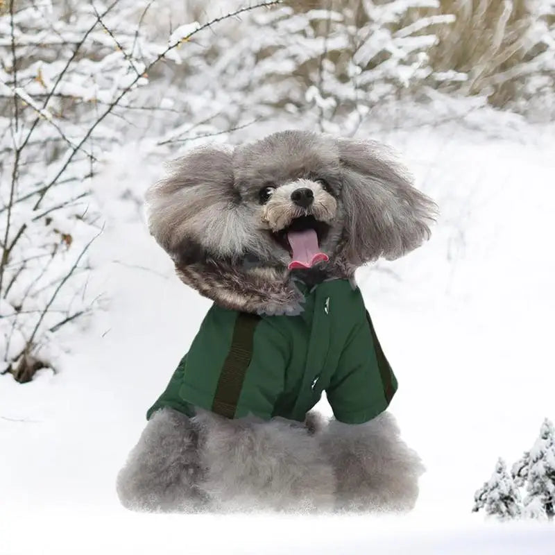Piumino con cappuccio caldissimo