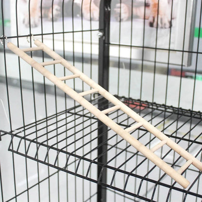 1 Stück Vogelspielzeug Holzleitern Schaukel Kratzbaum Kletterstange 3/4/5/6 Leiter Vogelkäfig Hamster Papagei Spielzeug Hängende Haustierbedarf