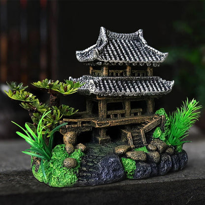 Simulation Dekoration Aquarium Ornament Harz Aquarium Ornament Aquarium Landschaft Aquarium Modell Haus Ornament Aquarium Ornament