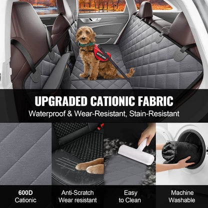 SucceBuy Prolunga per sedile posteriore per cani Amaca per cani per sedile posteriore per auto Coprisedile per auto con fondo rigido impermeabile per sedile posteriore