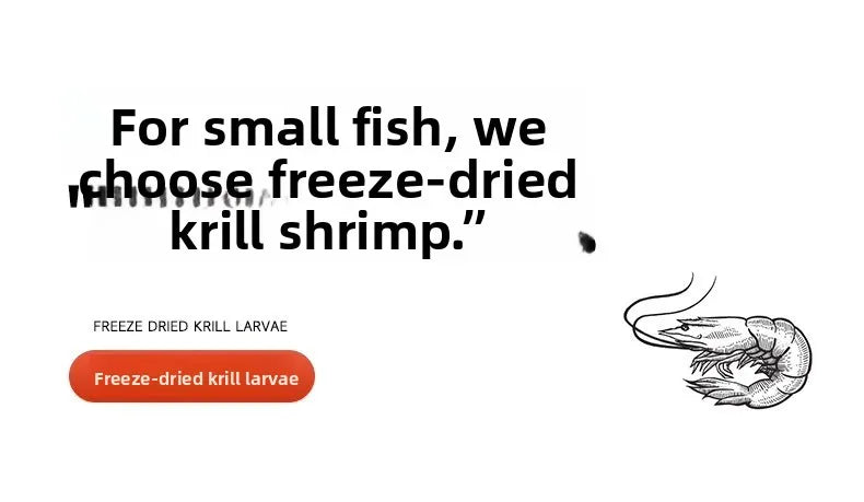 Cibo secco pesci e tartarughe - Krill & Gamberetti