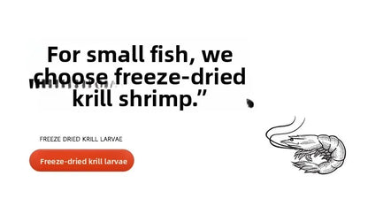 Cibo secco pesci e tartarughe - Krill & Gamberetti