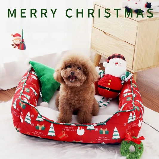 Delicato nido per animali domestici Per tutte le stagioni Calore invernale universale e confortevole cuccia per cani traspirante Decorazione natalizia Cuccia per animali domestici