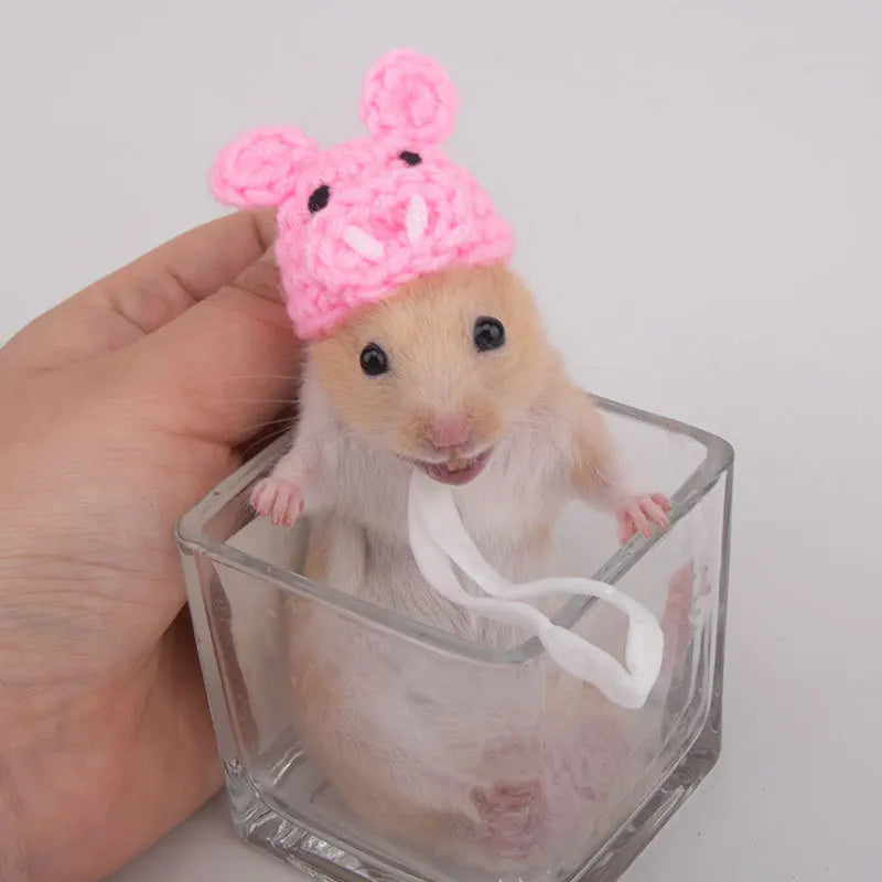 Cappellino per piccoli animali fatto a mano