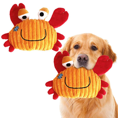 Giocattoli di peluche per cani di piccola taglia Peluche cigolante per cuccioli Cane di piccola taglia Serie Ocean Giocattoli di peluche per cani di taglia piccola e media