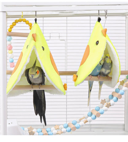 Morbido peluche uccello pappagallo nido uccello pappagallo amaca parrocchetto letto appeso casa grotta gabbia capanna tenda giocattolo gabbia per uccelli accessori
