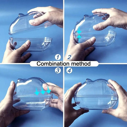 Transparente Hamstertoilette