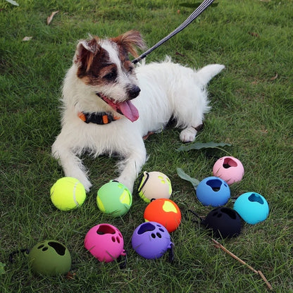 Supporto per copertura per palline per animali domestici con attacco per guinzaglio per cani Supporto per palline da tennis