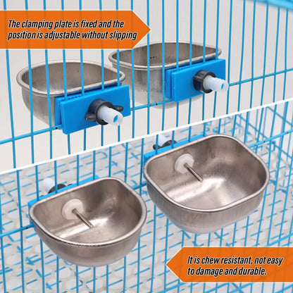 Kaninchenwassertränke Edelstahl Automatische Kaninchentränke Bauernhof Kaninchenkäfig Fester Becher Fuchs Nerz Tränke 1 Stk.